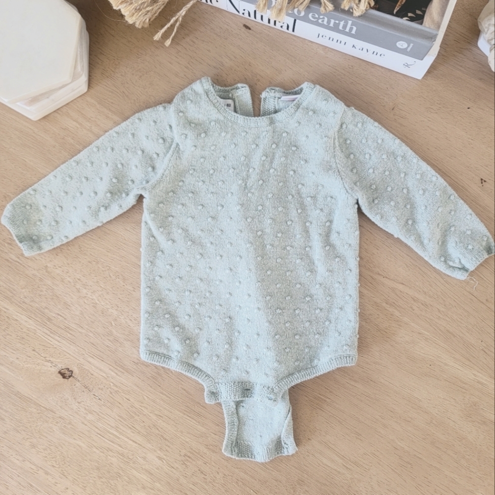 ZARA 1-3 Month Knit Onsie